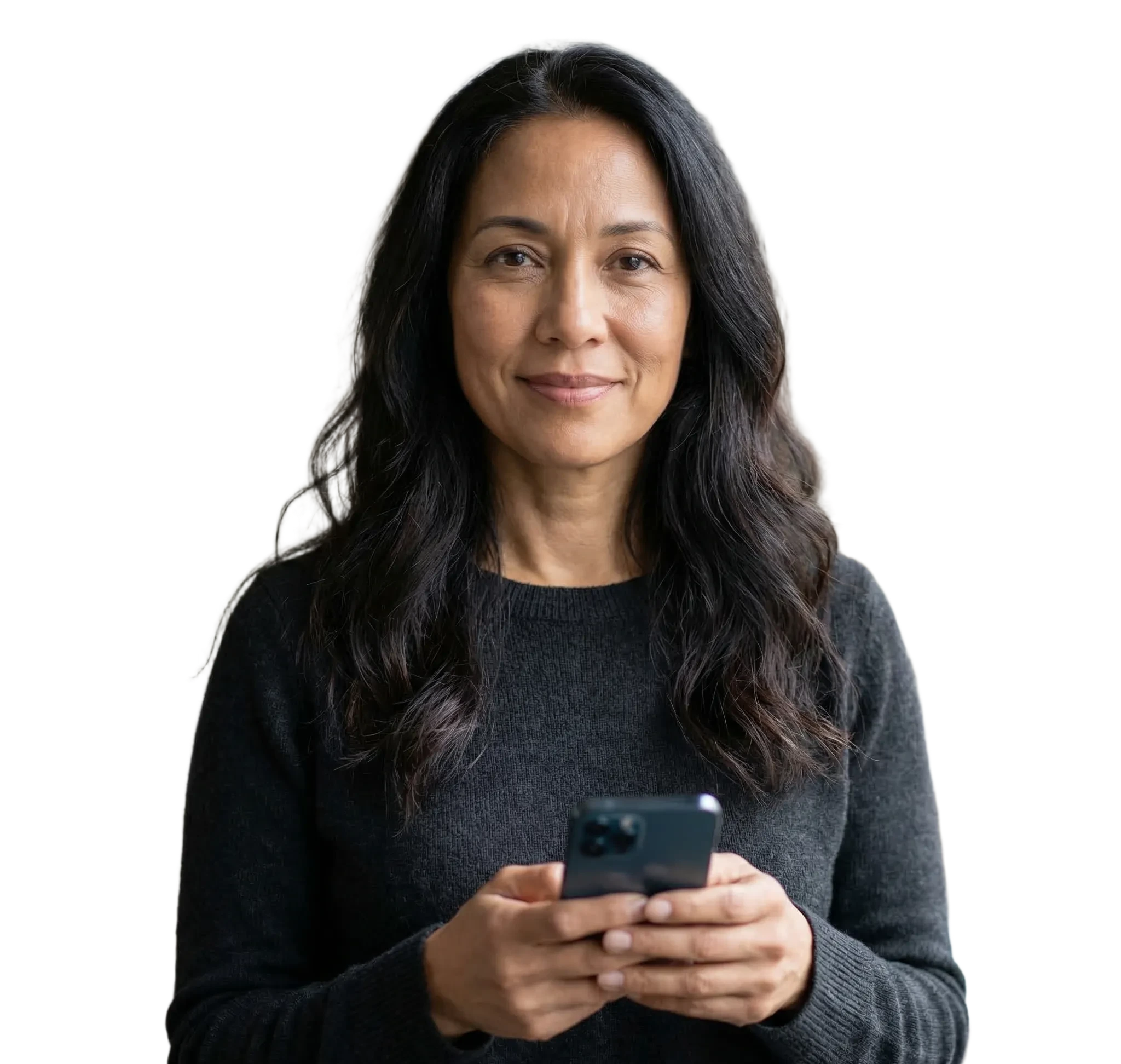 ClaimsBoost client checking her benefits