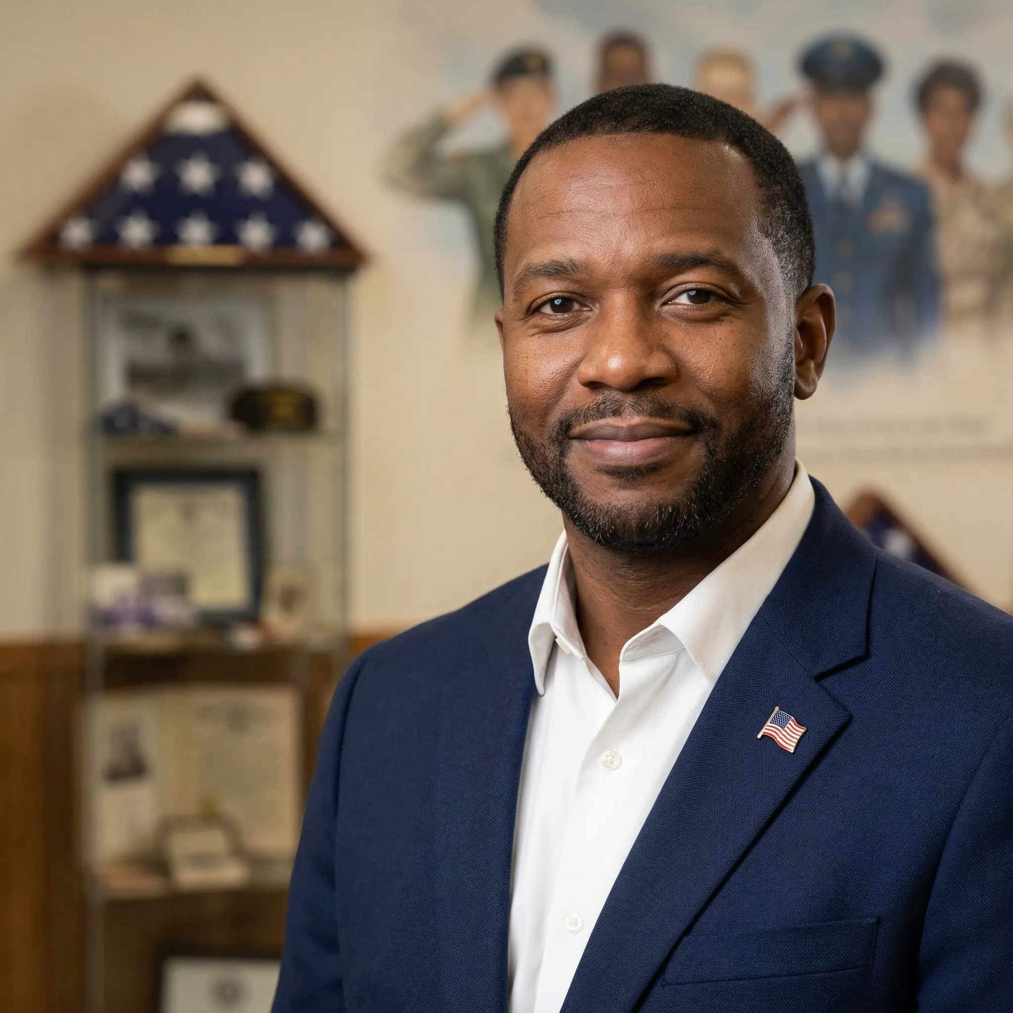 Veteran reviewing VA benefits